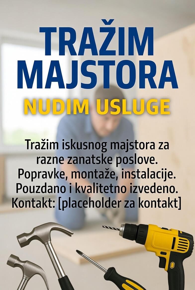Tražim majstora 